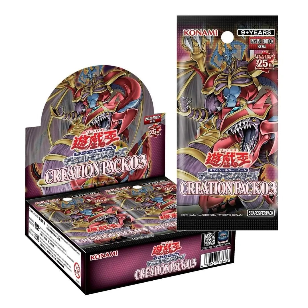 Yu-Gi-Oh: ASIA ENGLISH Special Booster: CREATION PACK 03 Booster Box Yu-Gi-Oh: ASIA ENGLISH Special Booster: CREATION PACK 03 Booster Box