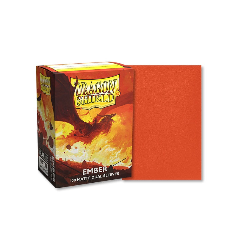 Dragon Shield 100 - Standard Deck Protector Sleeves - Ember Dual Matte