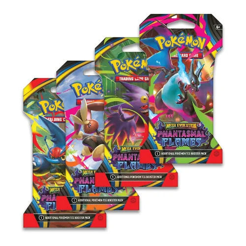 Pokemon TCG: Mega Evolution—Phantasmal Flames Sleeved Booster Pack