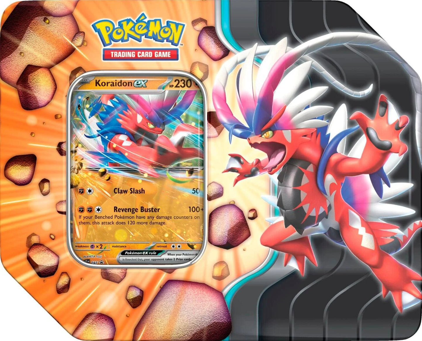 Pokémon TCG: Slashing Legends Tin - Koraidon EX [5 Pack]