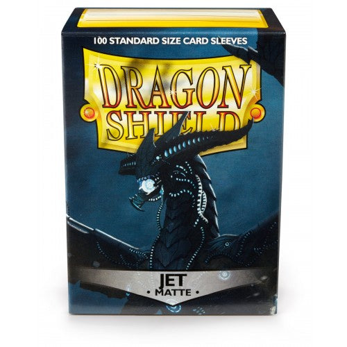 Dragon Shield 100 - Standard Deck Protector Sleeves - Matte Jet