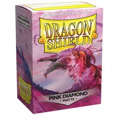 Dragon Shield 100 - Standard Deck Protector Sleeves - Matte Pink Diamond