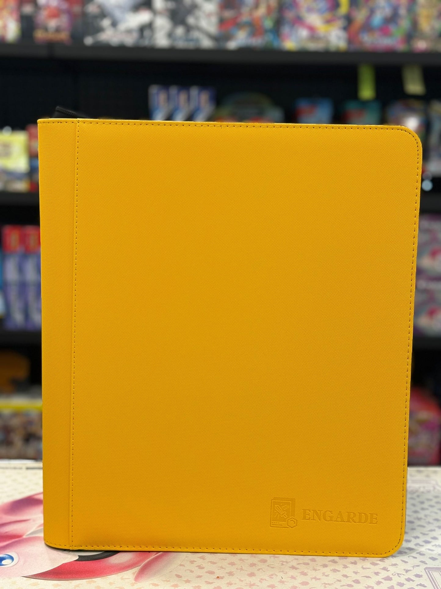 Engarde - 3 x 3 Toploader Premium Leather Binder (Yellow)