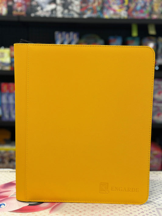 Engarde - 3 x 3 Toploader Premium Leather Binder (Yellow)