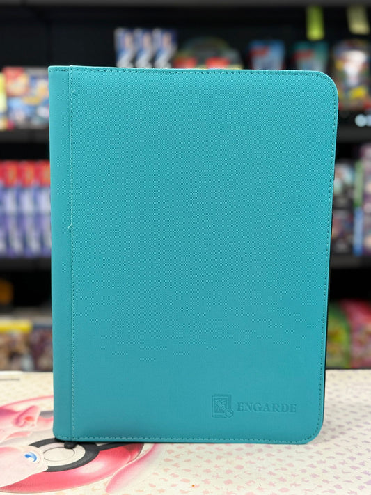 Engarde - 3x3  Pocket Premium Leather Binder (Teal)