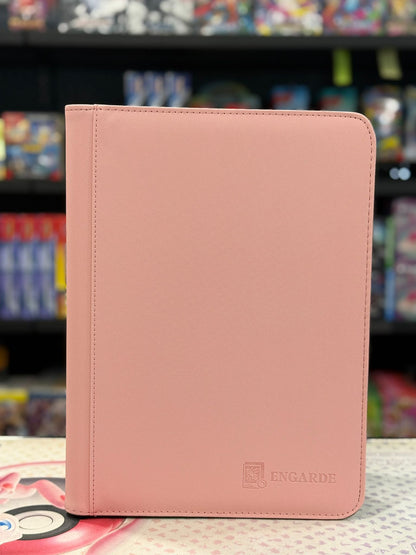 Engarde - 3x3  Pocket Premium Leather Binder (Pink)