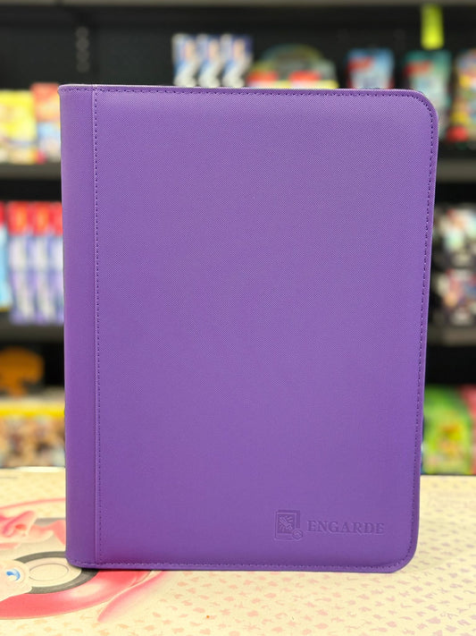 Engarde - 3x3  Pocket Premium Leather Binder (Purple)