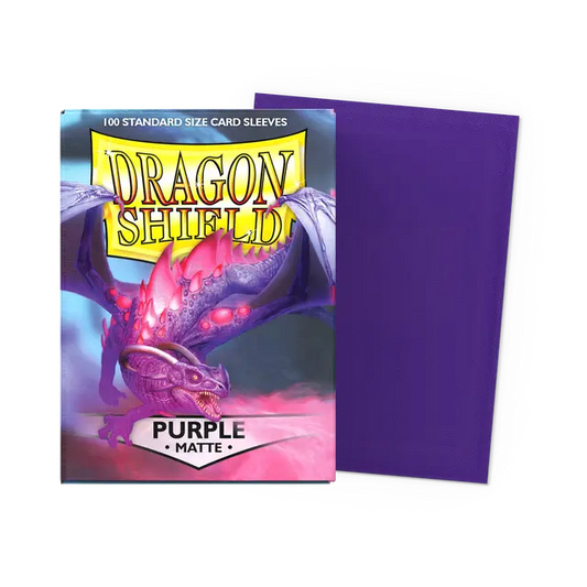 Dragon Shield 100 - Standard Deck Protector Sleeves - Matte Purple