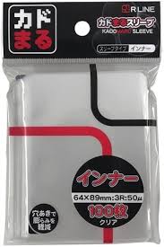 Kadomaru Sleeves 100 Round Corner Edge - InnerClear - 64x89mm Ver.2 - KDM010310