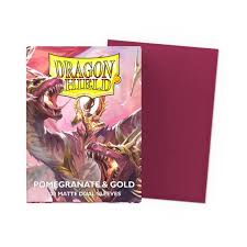Dragon Shield - Matte Dual Sleeves - Pomegranate and Gold