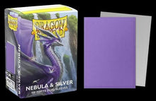 Dragon Shield 100 - Standard Deck Protector Sleeves - Nebula & Silver - Matte Dual Sleeves