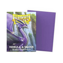 Dragon Shield 100 - Standard Deck Protector Sleeves - Nebula & Silver - Matte Dual Sleeves