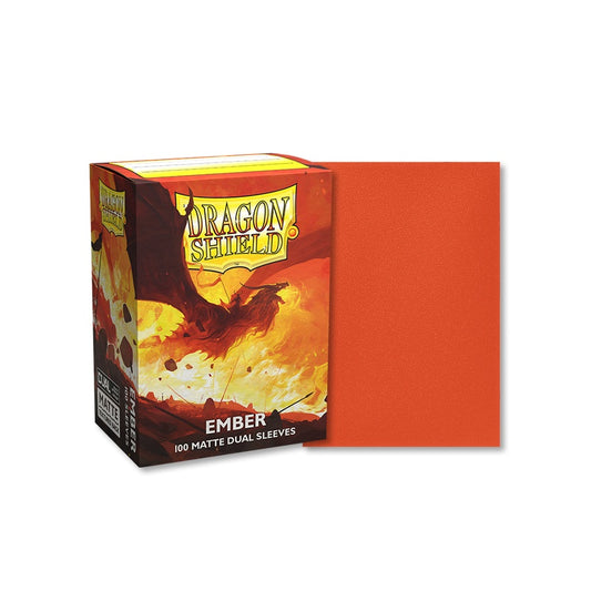 Dragon Shield 100 - Standard Deck Protector Sleeves - Ember Dual Matte